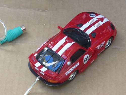 Vintage 2001 Nkok Dodge Viper GTS R wired PS2 computer mouse - Picture 9 of 10