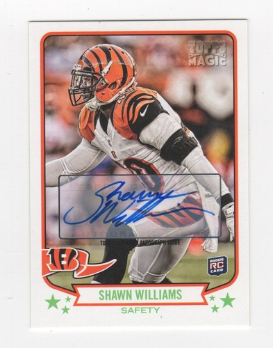 Shawn Williams AUTOGRAPH RC Cincinnati Bengals 2013 Topps Magic AUTO Football