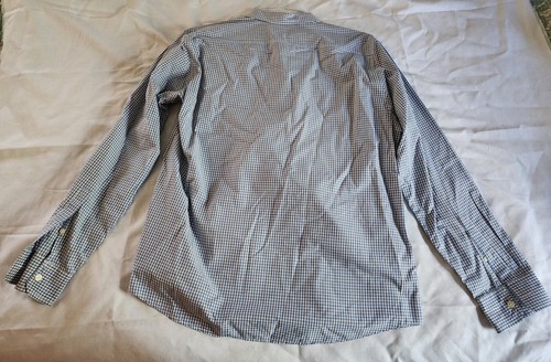 Michael Kors Shirt Mens XL Blue White Plaid Oxford Button Up Classic - Picture 2 of 4