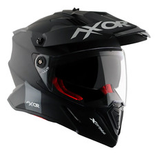 Axor X-Cross 2 Motorcycle Helmet Matt Black Dual Sport Adventure Motorbike MX