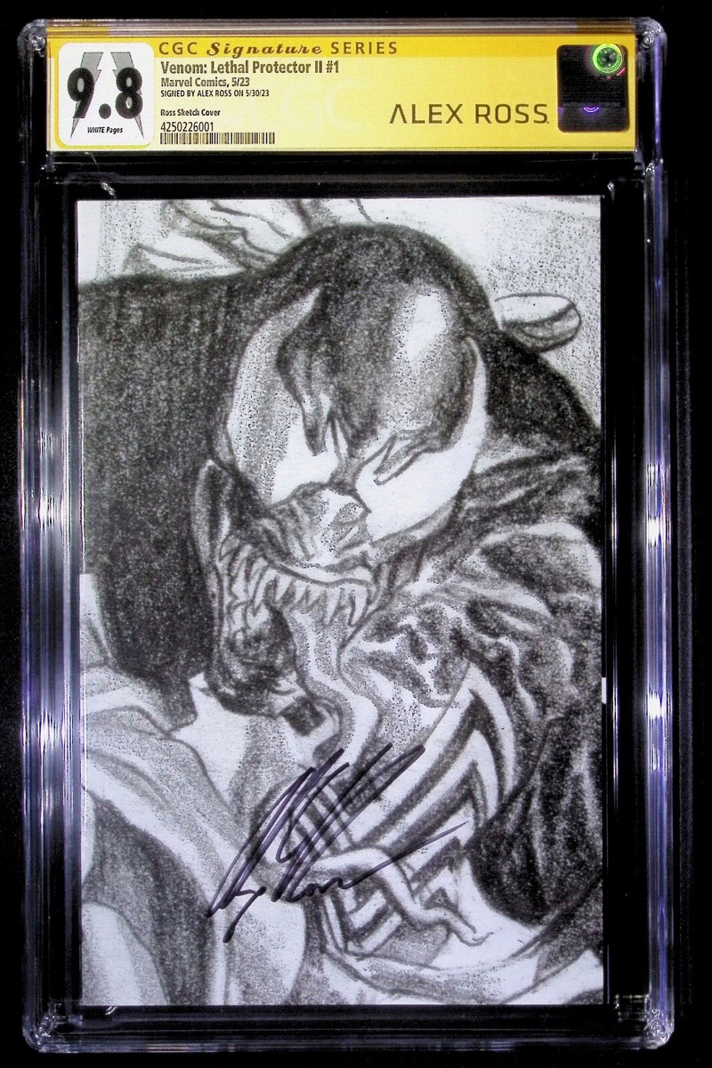 Venom: Lethal Protector II #1 Alex Ross Timless Sketch Variant CGC