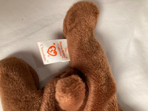 Ty Beanie Baby Schokolade der Elch 1993 nicht mehr produziert (9 Zoll) Plüschtier Stofftier - Bild 6 von 11