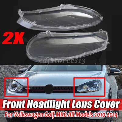Halogen Scheinwerferglas Scheinwerfer Streuscheibe Für 2010-14 VW Golf 6 VI MK6