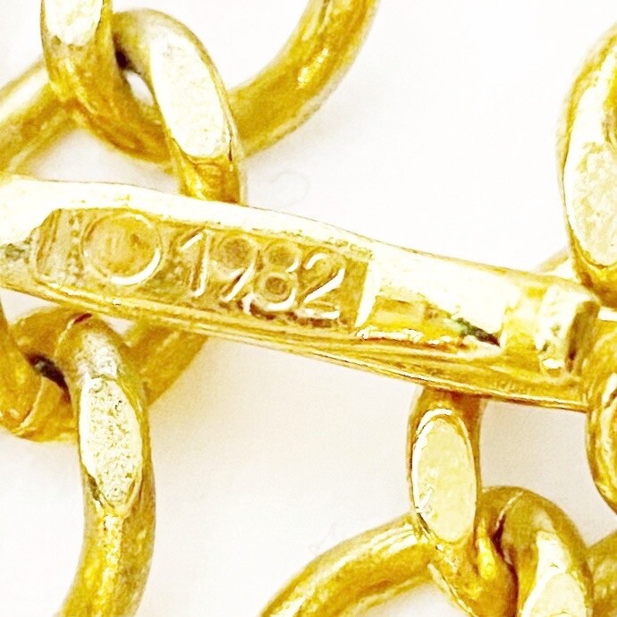 CHANEL Vintage 24k Gold Chain 1982 Belt Necklace Coco Mark Medallion & Box CHANEL Vintage 24k Gold Chain 1982 Belt Necklace Coco Mark  main image 4
