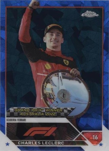 Charles LeClerc 2020 Topps Chrome F1 Sapphire Edition #146 PSA 9