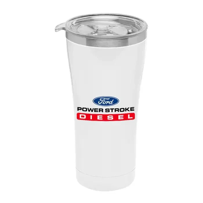 Power Stroke Diesel 22oz Double-Wall Insulated Steel Travel Mug