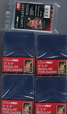 100 Ultra Pro 3x4 Sports Card Toploaders And 100 Ultra Pro Sleeves
