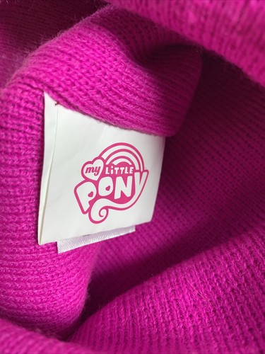 My Little Pony Rainbow Dash Knit Hat Winter Pink/Grey Kids One Size ~HASBRO  - Picture 5 of 6