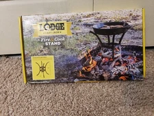 Lodge Fire and Cook Stand for Outdoor and Camp Fire Pit Cooking A5-8**Nib**