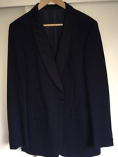 Vintage EU Mens Navy Tuxedo Jacket Sz 40/41 Denmark Excellent/Mint Condition
