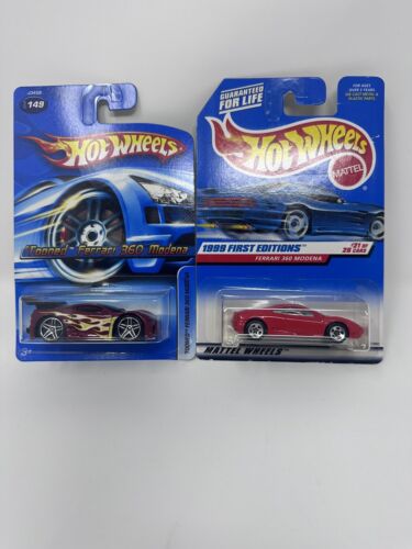 Hot Wheels Ferrari 360 MODENA Lot Of 2 Collector #1113 And Tooned Edition