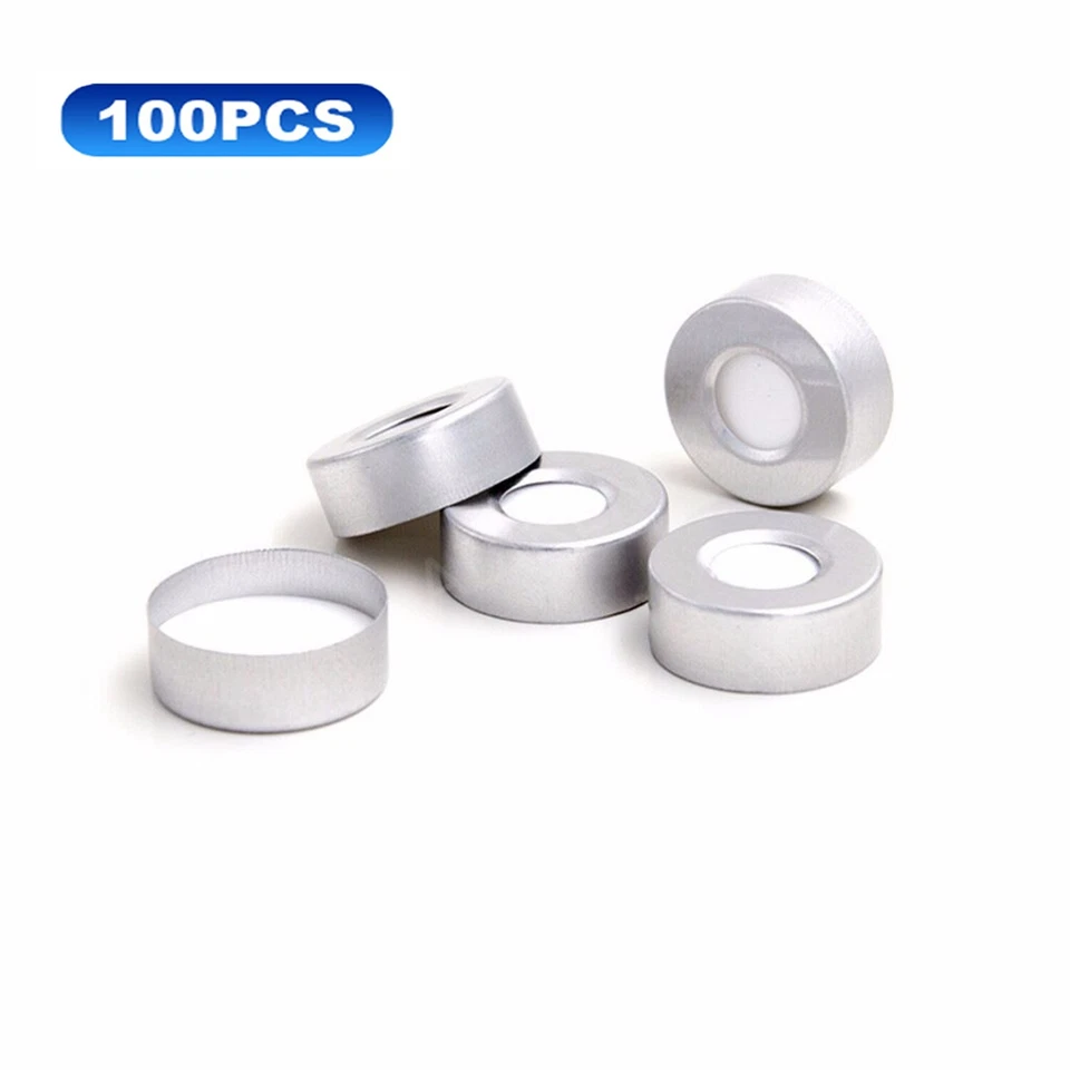 10ml Sample Vials Aluminum Caps 20mm Crimp Top Glass Bottle White PTFE,10000pcs - Image 2 of 4