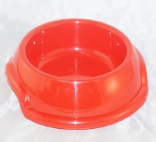 Image of Whitefurze, Hard Plastic Pet Bowl  [ Red ] 5cm Round