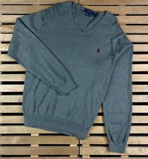 Mens Jumper V Neck Polo Ralph Lauren Size XL