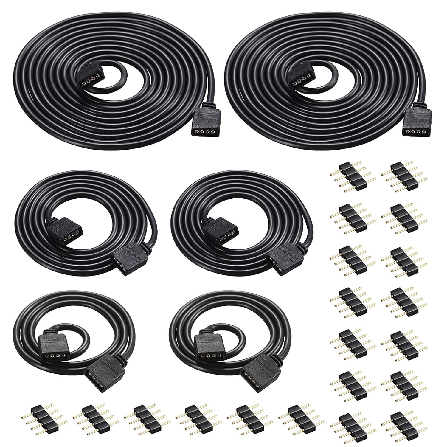 Verlngerung 6 051 2 4Pin LED Verlngerungskabel Drah mit 2 5090₽