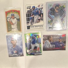 Toronto Blue Jays MLB Rookie/Insert Lot of 6 - Guerrero Jr, Chapman, Bautista