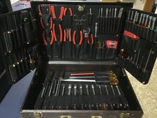 Xcelite Jensen Tools tc100 travel Brown Deluxe hard Case tool kit hvac computer