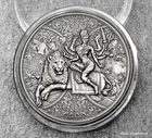 2023 - DURGA - Hindu Goddess - 1oz .999 antiqued silver coin