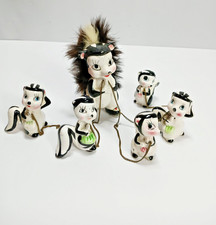 Vtg 1950s Anthropomorphic Skunk Family Mom Ba...