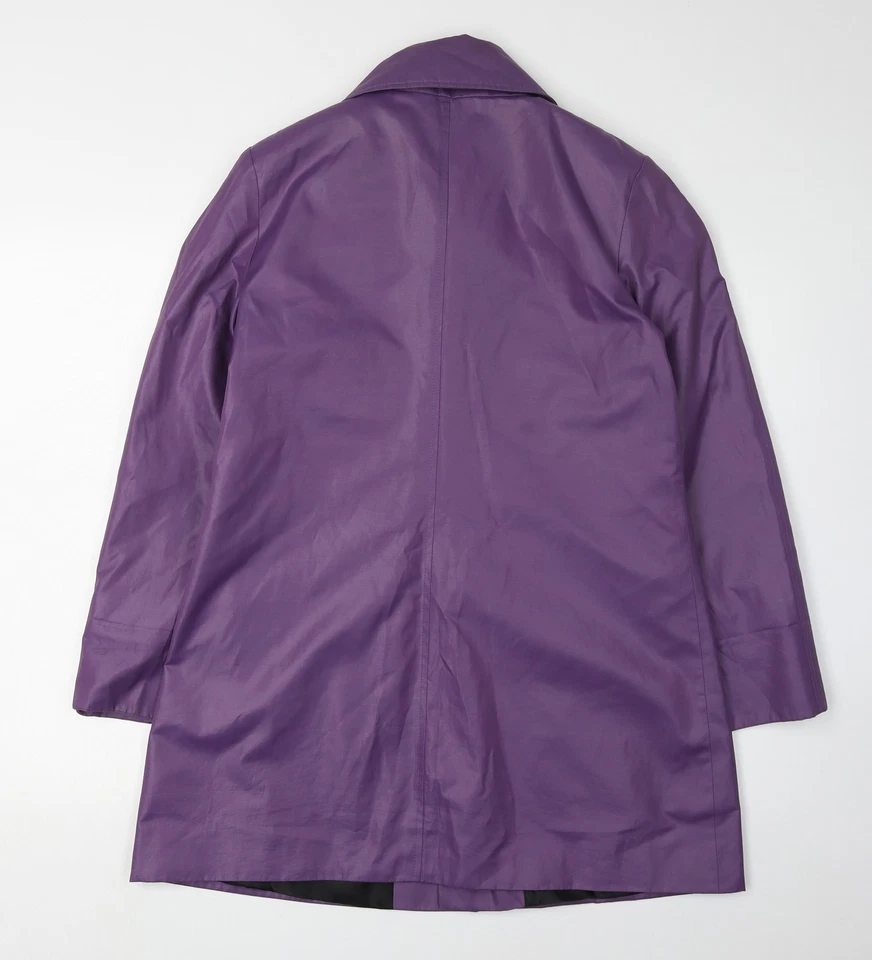 La Redoute Women's Purple Trench Coat Size 10 - Image 2 of 4