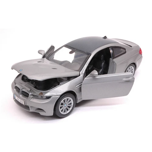 BMW M3 COUPE' 2007 SILVER 1:24 Motormax Auto Stradali Modellino Nuovo - Immagine 3 di 3