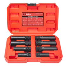 Rebra 6 Spline 7 Spline Lug Nut Socket Set Drive Wheel Lock Key Locking Nut