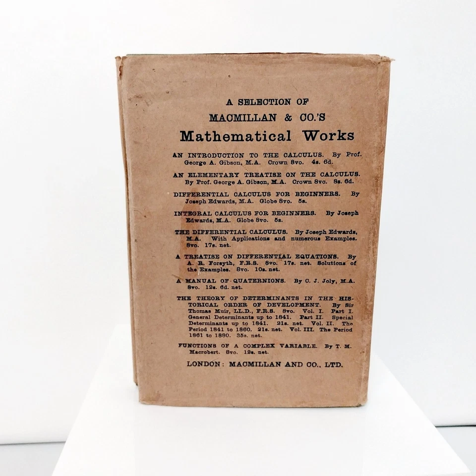 Calculus Made Easy Silvanus P Thompson Second Edition Hardcover Book - Image 3 of 4