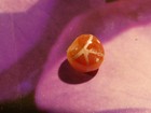 ANCIENT  PYU KUSHAN LINE DECORATED LONGEVITY EYE ROUND AGATE BEAD PERFECT 7.4 MM — photo 2