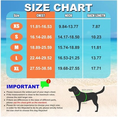 Reflective Dog Life Jacket with Handle