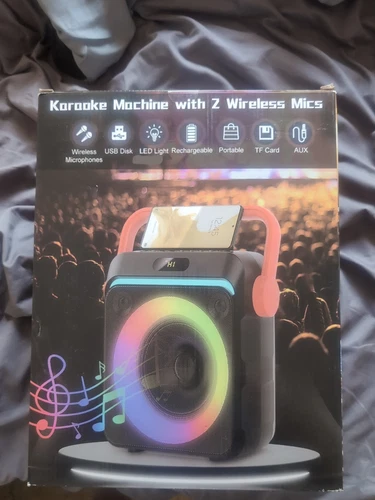 Karaoke Machine With 2 Wireless Microphones!!  Brand new. 