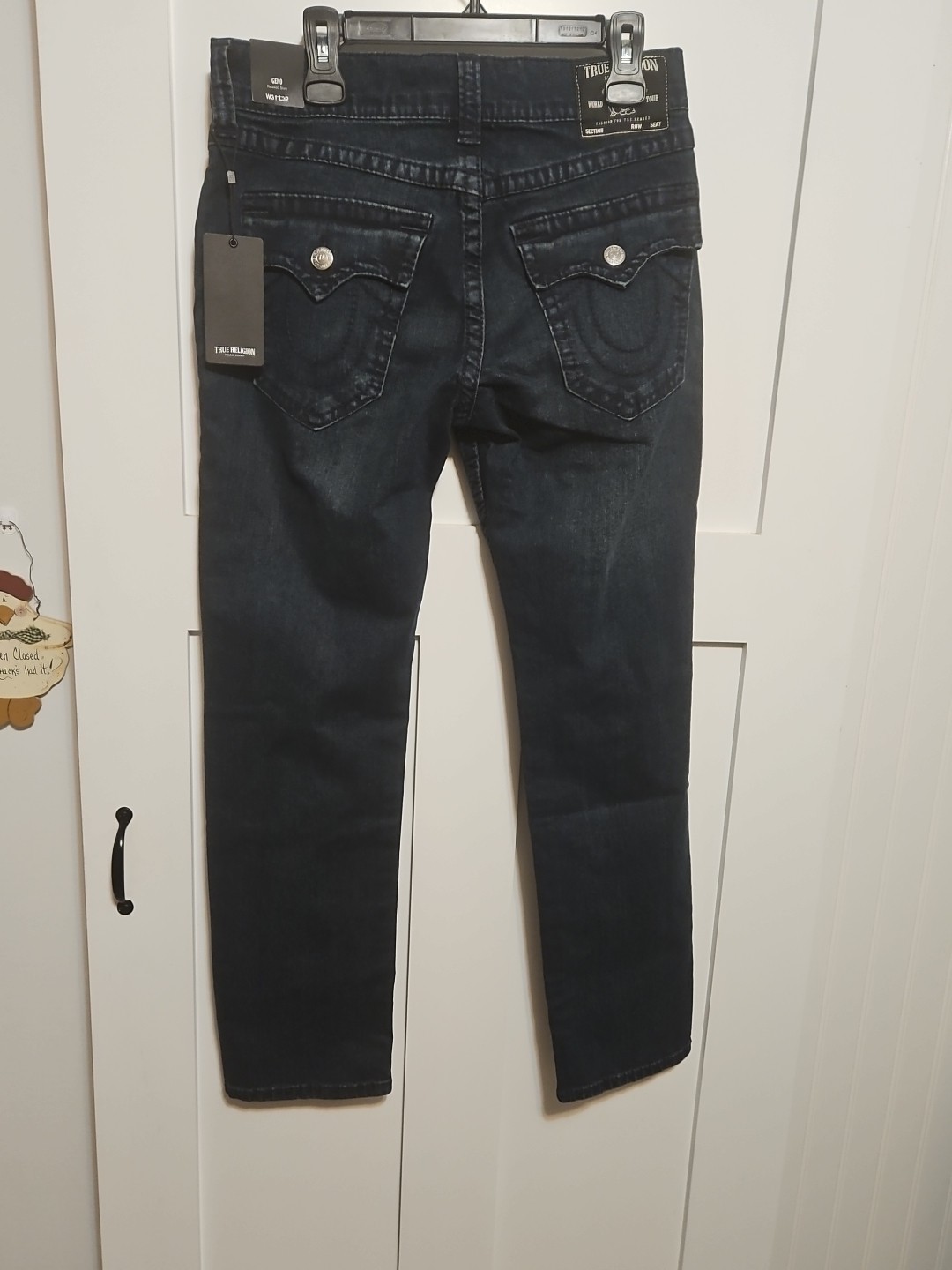 True Religion Geno Big T Jeans Men's 31x32 Relaxed Slim Fit New