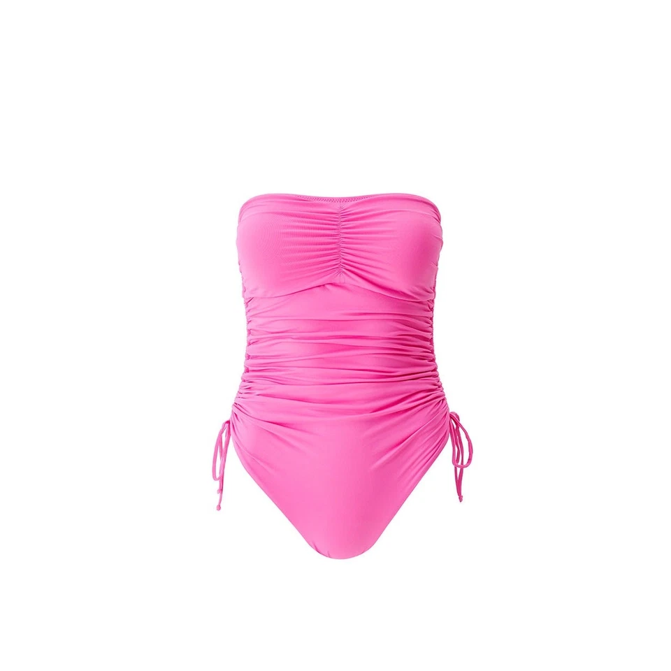 Traje de baño Melissa Odabash Sydney sandía de una pieza para mujer talla 6 rosa Foto 3 de 4