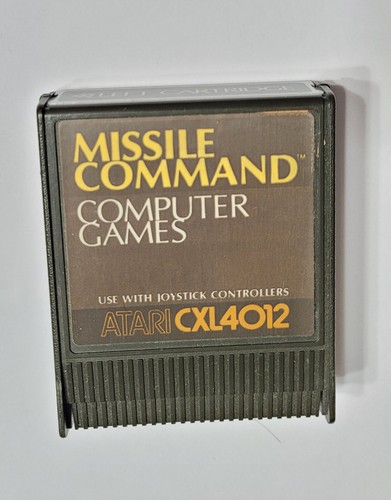 MISSILE COMMAND Atari 400/800/XL/XE Game cartridge tested works MISSLE