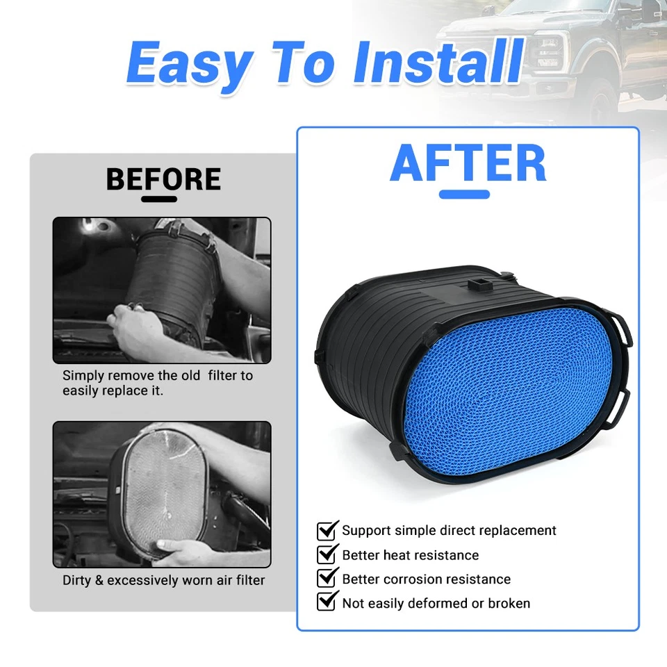 Filtro de aire FA1778 1 pieza para Ford F250 F350 Super Duty Excursion 2003-2007 6,0 L Foto 4 de 4