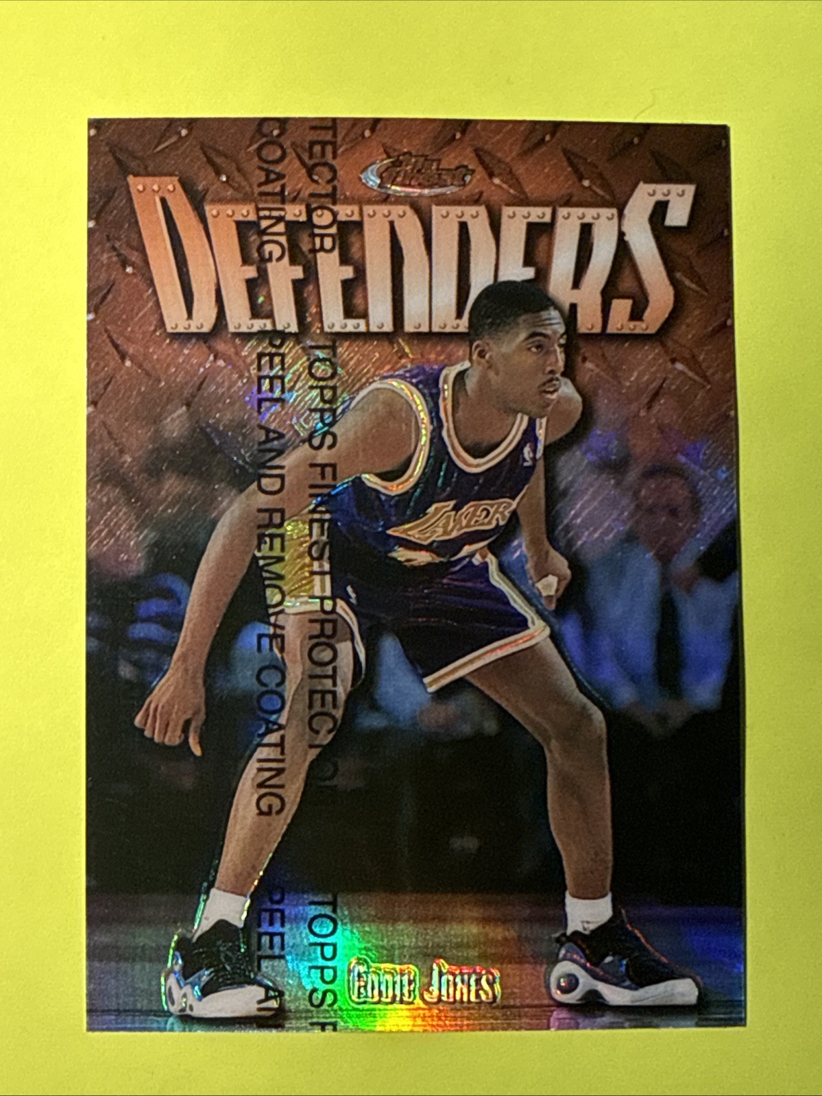 1996-97 Topps Finest - Common Bronze Eddie Jones #220 Refractor FREE SHIPPING