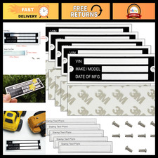 Blank Aluminum ID Plates - Metal Identification Tags, Serial Number Equipment
