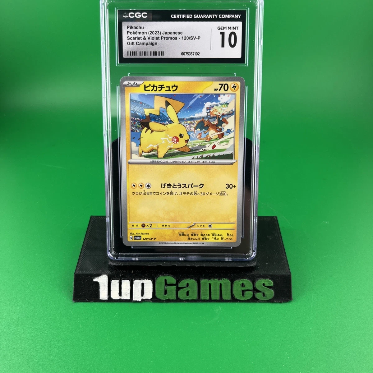 CGC Gem MINT 10 Pikachu 120/SV-P Japanese Gift Campaign 2023