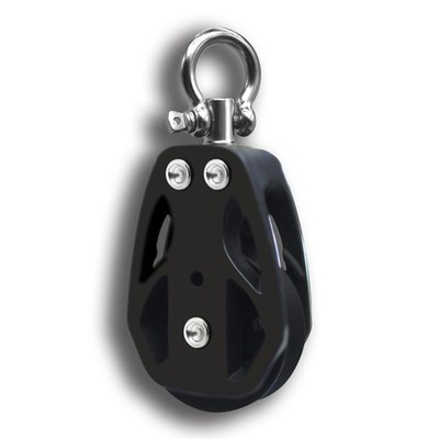 50mm Single Swivel Sailing Block - Heavy-Duty Marine Pulley, 3100 lbs (1406 k...