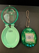 Tamagotchi Gen 1 Bandai, 1997 Virtual Pet Translucent Green with Bandai case