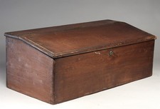 Antique C.1830 Pine School Post Master Country Store Slant Lid Counter Desk