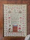 With Thy Needle & Thread ELIZABETH HUNT 1845 Cross Stitch Sampler Pattern NEW