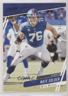 2020 Panini Prestige Xtra Points Purple 13/100 Nate Solder #97 0r4