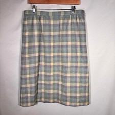 Vintage Pendleton Wool Midi Skirt Womens 16 Plaid Preppy Academia Tartan Classic