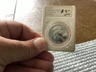 1963 Hannes Tulving Slab Franklin Half Dollar Proof PF 64 rattler size holder