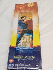 Superman DC Comics Cardinal Marvel Heroes Pack 50 pc Tower Puzzles 5"x18.8"