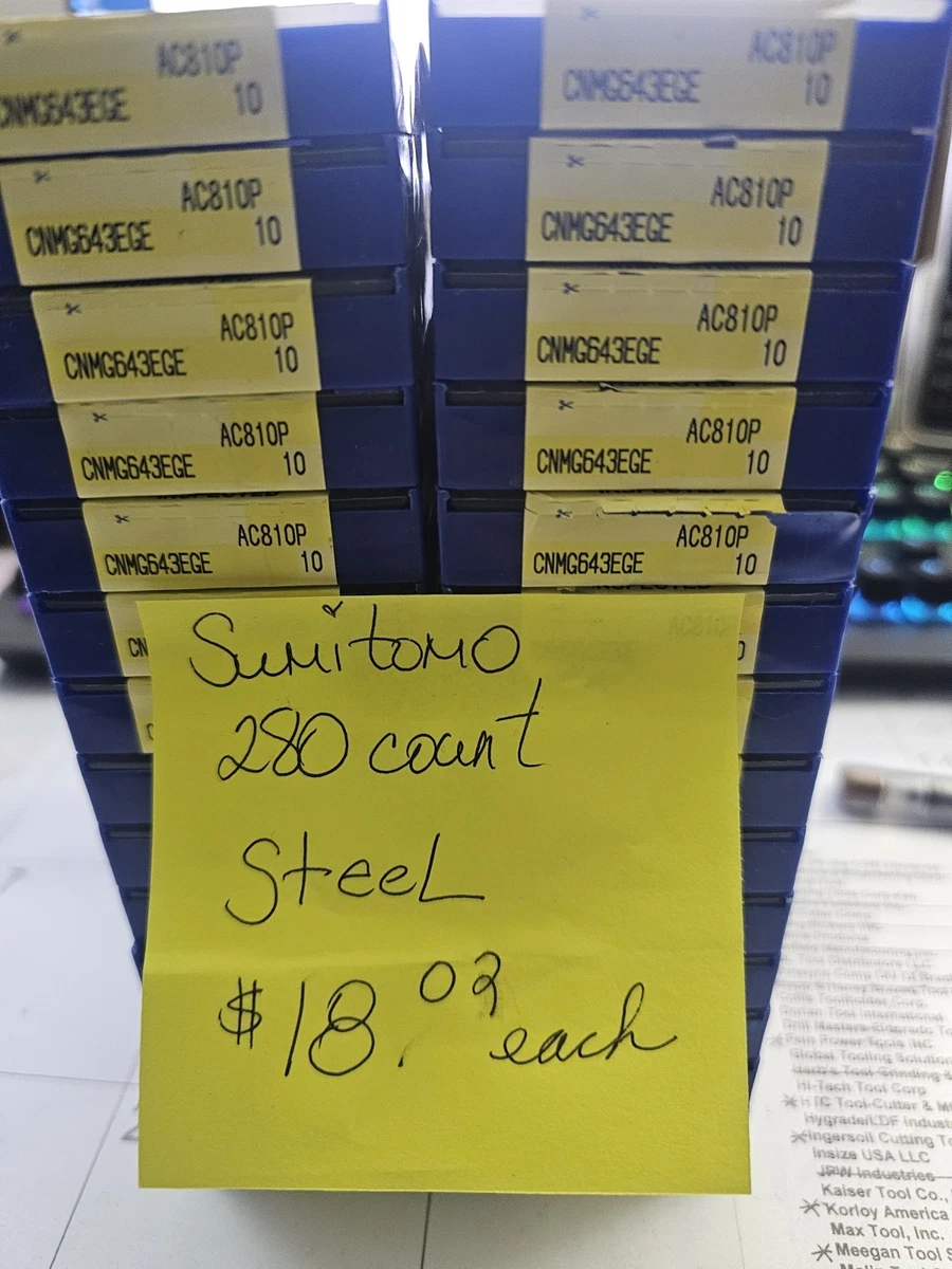 Lot De 10 Plaquettes Carbure Sumitomo WCFN3A A30