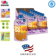 Stage 2 Organic Baby Food - Banana and Pumpkin - 4 oz Pouch Pack of 12 - Orga...