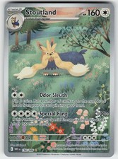 Stoutland Holo Illustration Rare SV: White Flare 156/086 NM on eBay