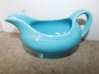 Vintage Fiestaware Gravy Boat Turquoise USA Made Fiesta Sauce Dish Retro Pitcher