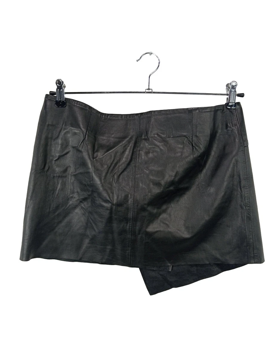 BA&SH Wickelrock Damen Rock Gr. DE 40 schwarz extravaganter Stil